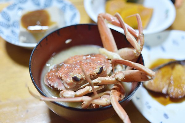 カニ味噌汁風に撮ってみました