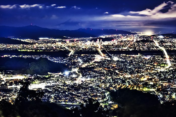 富士山のお出まし