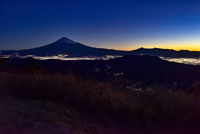 富士宮市夜景富士